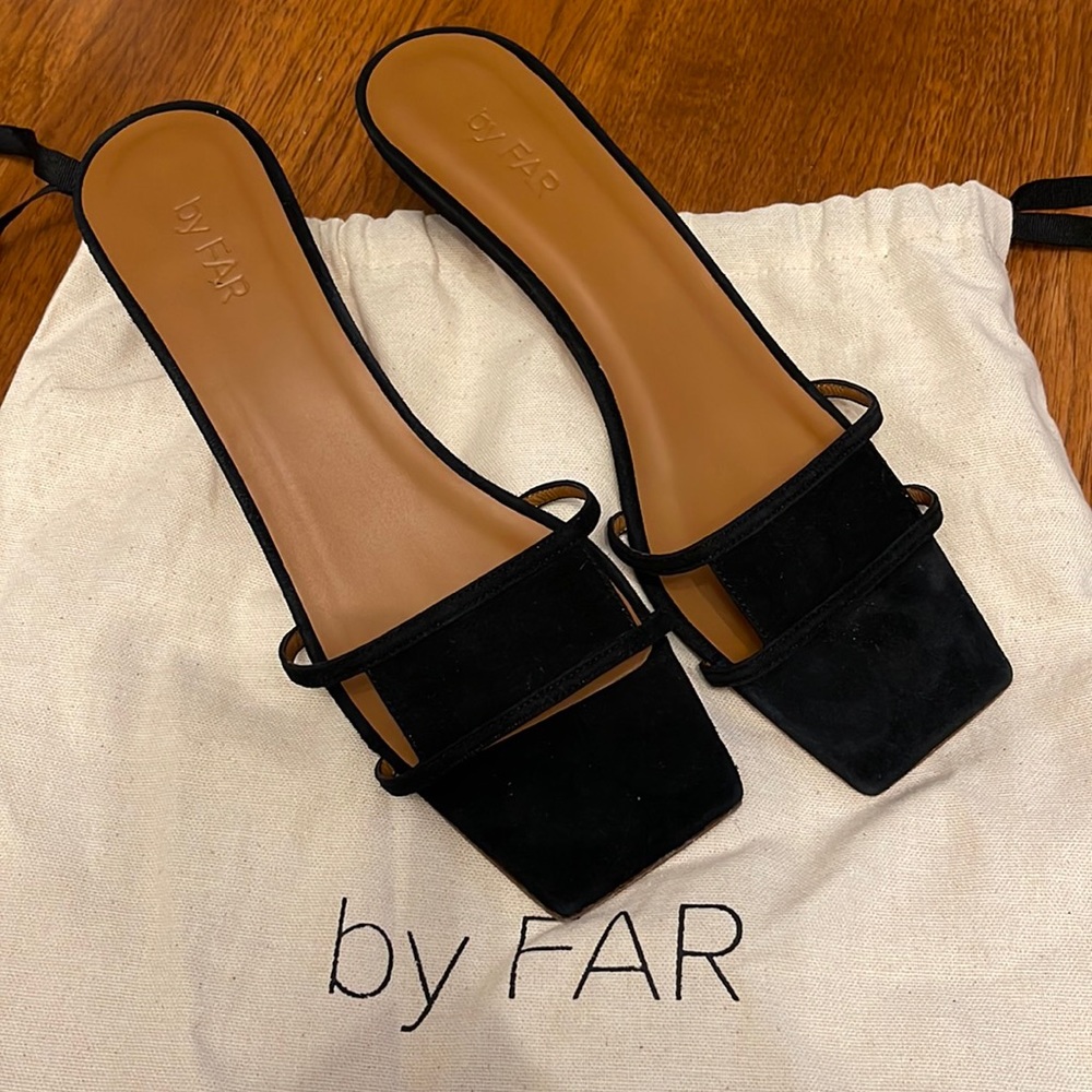 By Far kitten heel sandals